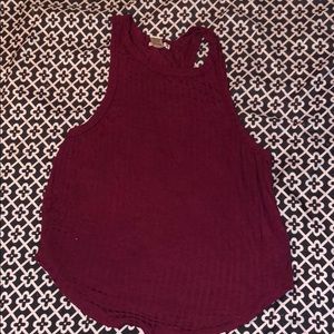 Bozzolo Maroon Tank Top